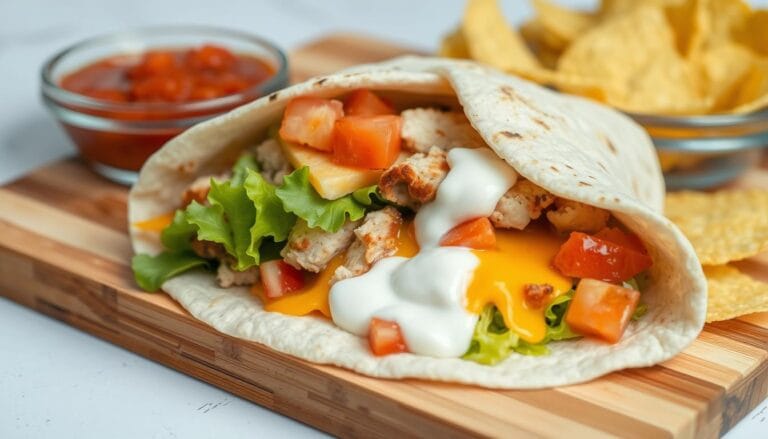 Cheesy Chicken Wrap