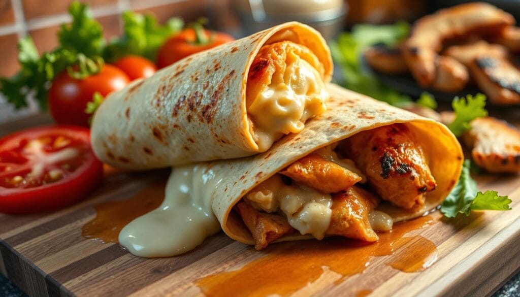 Cheesy Chicken Wrap Cheese Melting Techniques