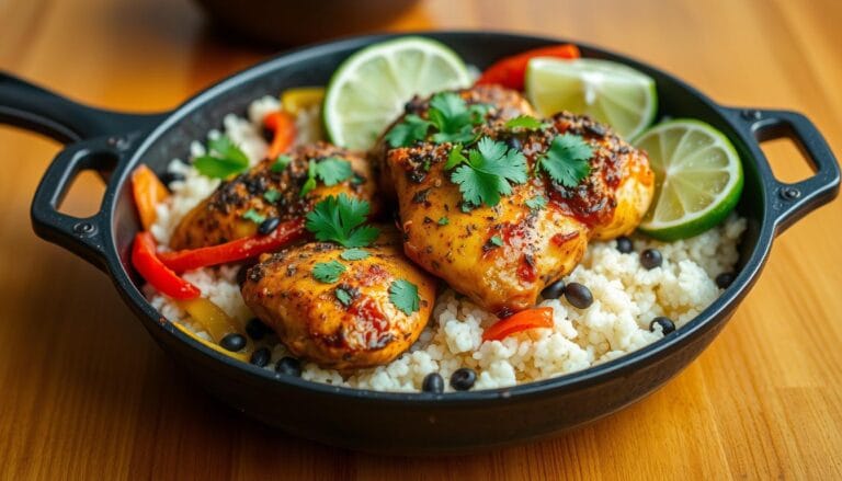 One Pan Chili Lime Chicken & Rice