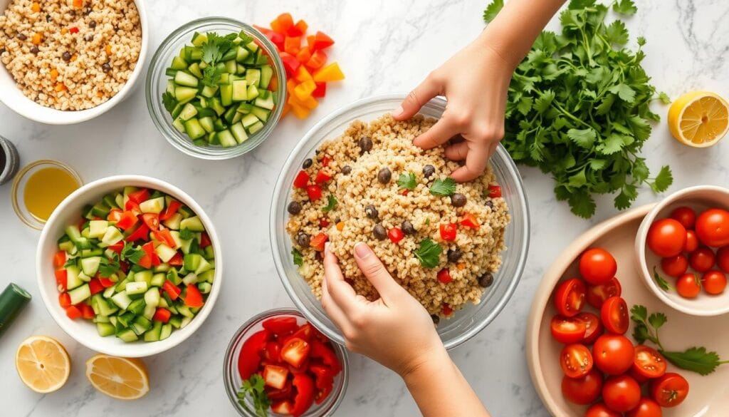 Quinoa Salad Preparation Steps