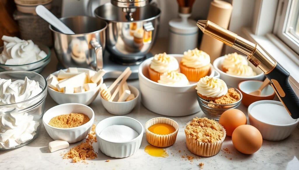 Vanilla Bean Crème Brûlée Cheesecake Cupcakes Preparation