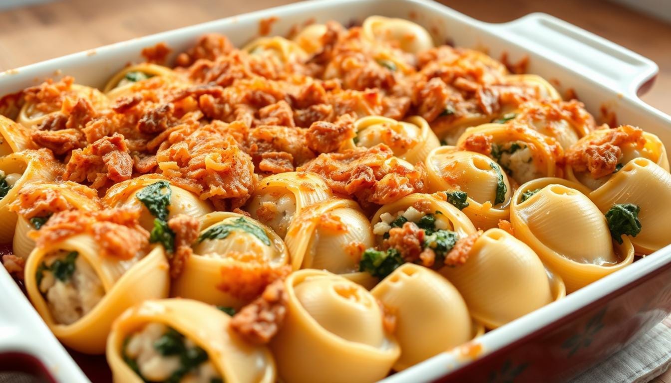 Turkey and Spinach Stuffed Shells